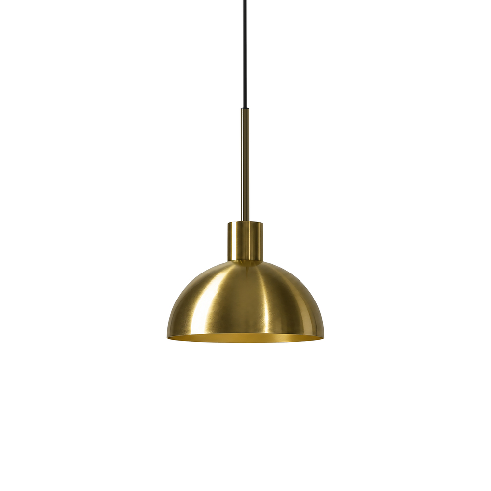 Vienda Ø20 Messing hanglamp Van Herstal - Vienda is een stijlvolle metalen hanglamp met een satijn messing afwerking en een tijdloos design.