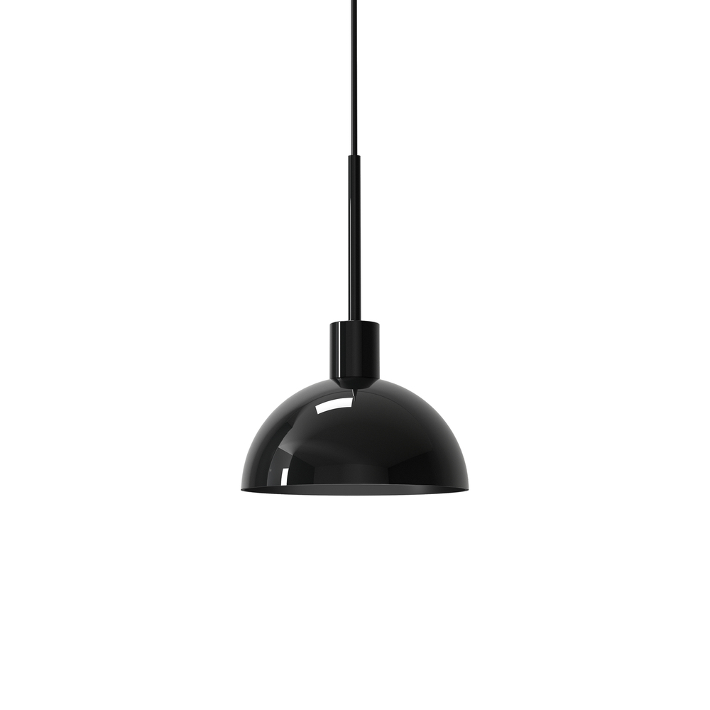 Vienda Ø20 Zwart hanglamp Van Herstal - Vienda is een stijlvolle metalen hanglamp met een glanzend zwarte kleur en een tijdloos design.