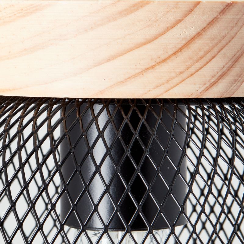 Giada 20cm Zwart wandlamp Van Brilliant - De Giada wandlamp combineert modern design met natuurlijke elementen en creëert een warme en gezellige sfeer in huis.