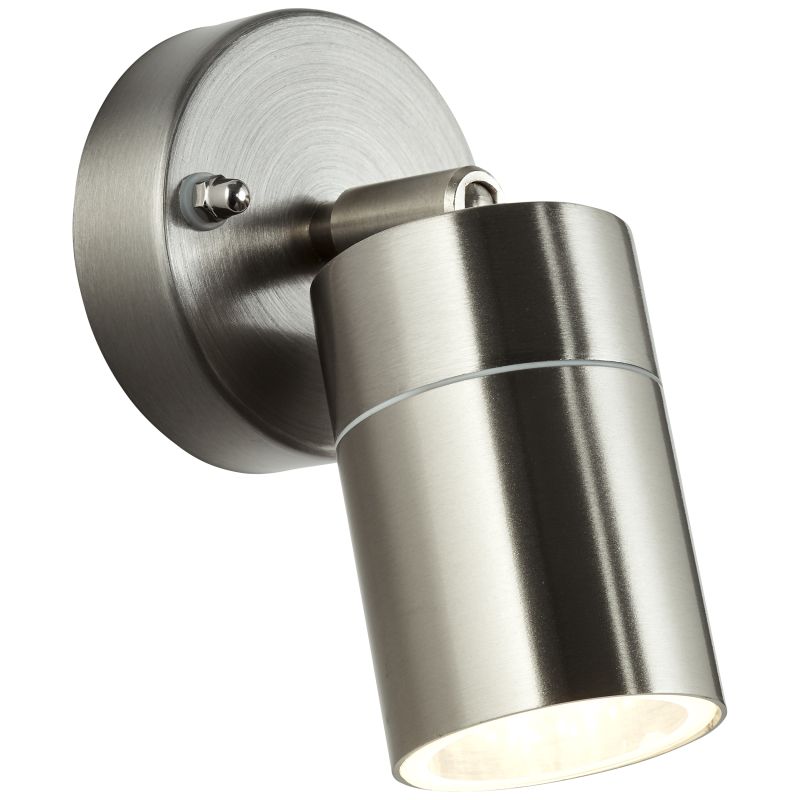 Jandy Staal buitenlamp Van Brilliant - Jandy is een veelzijdige wandlamp die perfect is voor de entree, maar ook voor het verlichten van het sleutelgat in het donker en als decoratieve gevelverlichting.