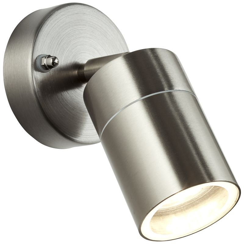 Jandy Staal buitenlamp Van Brilliant - Jandy is een veelzijdige wandlamp die perfect is voor de entree, maar ook voor het verlichten van het sleutelgat in het donker en als decoratieve gevelverlichting.