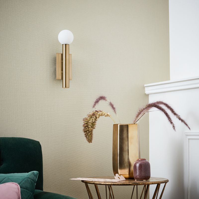 Lucky 25cm Antiek messing wandlamp Van Brilliant - Lucky is een stijlvolle wandlamp die zowel als aanvulling op de algemene verlichting als als decoratieve sfeerverlichting gebruikt kan worden.