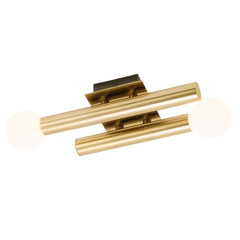 Lucky 34cm Antiek messing wandlamp Van Brilliant - Lucky is een stijlvolle wandlamp die zowel als aanvulling op de algemene verlichting als als decoratieve sfeerverlichting gebruikt kan worden.