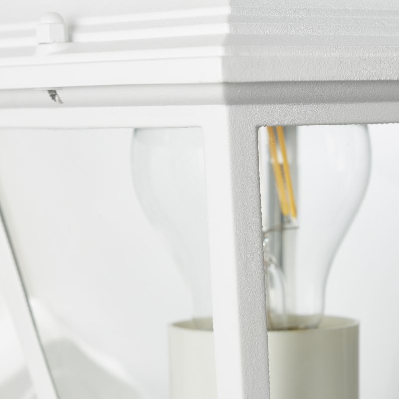 Nissie Wit buitenlamp Van Brilliant - De Nissie wandlamp is perfect voor het verlichten van entrees of terrasdeuren en zorgt voor veiligheid op donkere avonden.