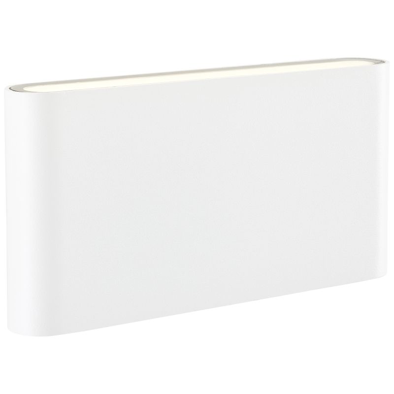 Welbie Wit buitenlamp Van Brilliant - De Welbie wandlamp is perfect voor het verlichten van de entree of terrasdeur en zorgt voor een veilige verlichting aan de muur van uw woning tijdens donkere avonden.