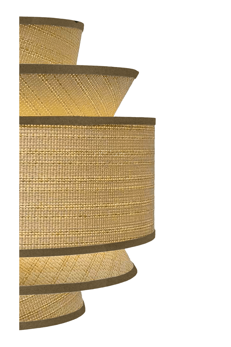Ambrosia Ø50 Natuur hanglamp Van Aneta Lighting - De kap is gemaakt van papierbast, waarvan de natuurlijke structuur de lamp een warme en levendige uitstraling geeft.