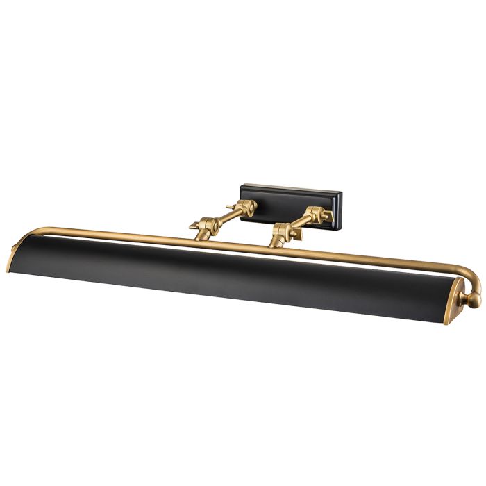 Winchfield 70cm Zwart Van Elstead Lighting - Het stevige stalen frame met verstelbare armen en prachtig geplateerde oppervlakken zorgt voor een hoge mate van duurzaamheid.