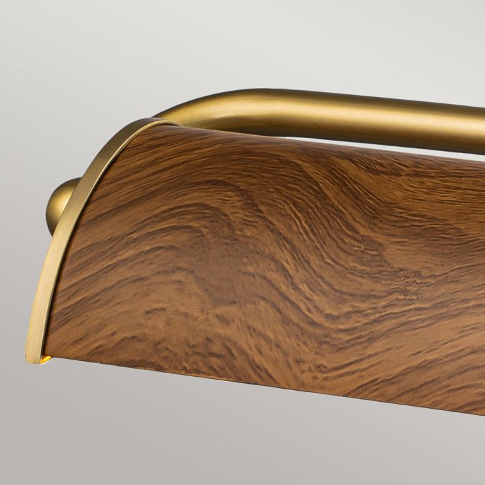 Winchfield 70cm Eik Van Elstead Lighting - Het stevige stalen frame met verstelbare armen en prachtig geplateerde oppervlakken zorgt voor een hoge mate van duurzaamheid.