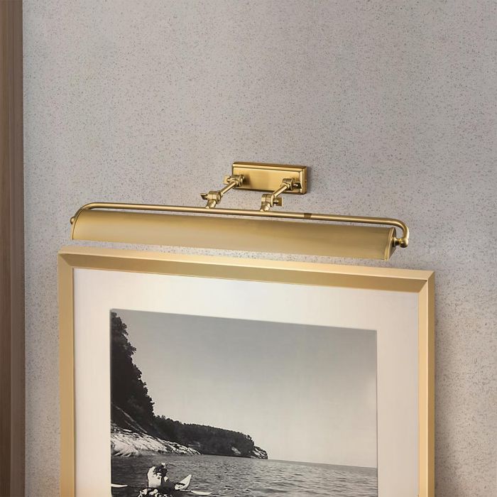 Winchfield 70cm Antiek messing Van Elstead Lighting - Het stevige stalen frame met verstelbare armen en prachtig geplateerde oppervlakken zorgt voor een hoge mate van duurzaamheid.