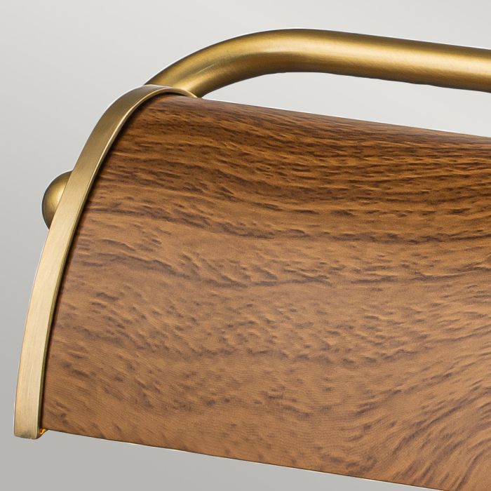 Winchfield 45cm Eik Van Elstead Lighting - Het stevige stalen frame met verstelbare armen en prachtig geplateerde oppervlakken zorgt voor een hoge mate van duurzaamheid.
