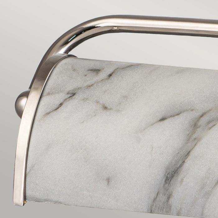 Winchfield 45cm Wit Van Elstead Lighting - Het stevige stalen frame met verstelbare armen en prachtig geplateerde oppervlakken zorgt voor een hoge mate van duurzaamheid.
