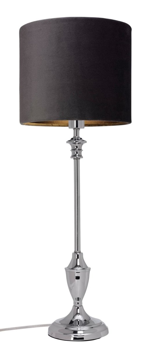 Lampfot 44cm Chroom lampenvoet Van Cottex - Deze elegante metalen lampvoet heeft een stijlvolle chromen afwerking die een moderne en tijdloze uitstraling geeft.