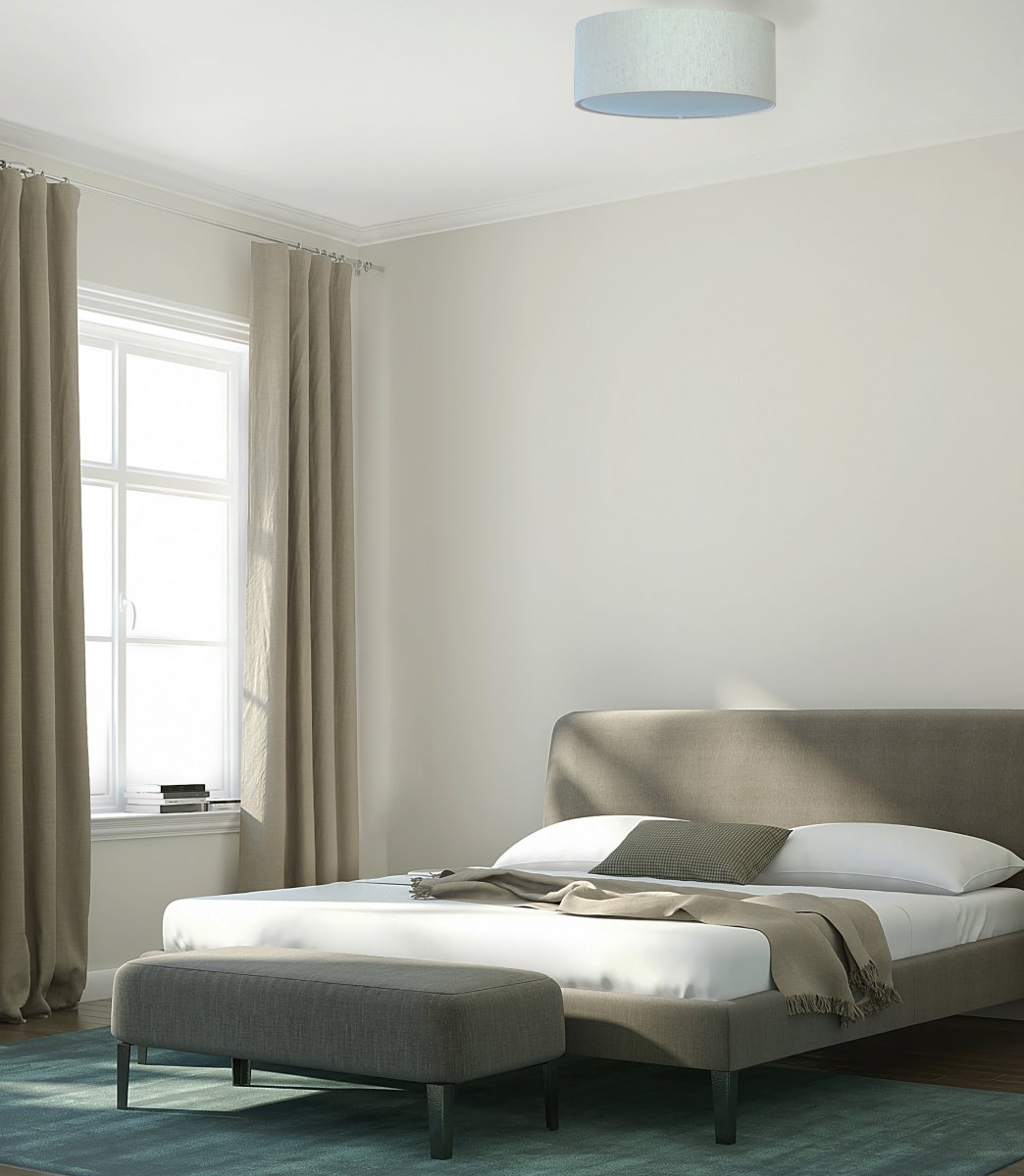 Bendir Ø38 Beige plafondlamp Van Aneta Lighting - Past bij de meeste interieurstijlen en is een uitstekende keuze voor goede algemene verlichting in de hal, woonkamer of slaapkamer.
