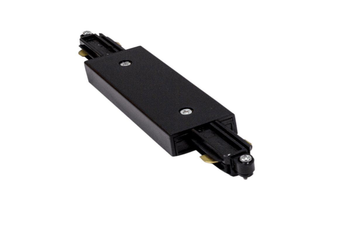 Centrale Aansluiting Zwart Van Aneta Lighting - Centrale aansluiting op het Trackline railsysteem van Aneta.