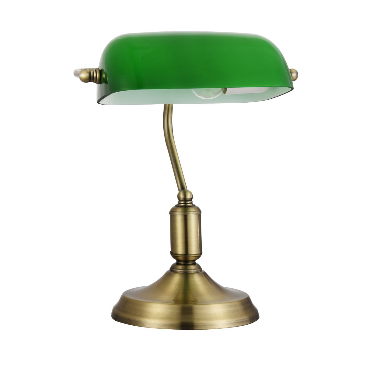 Kiwi 36cm Messing bureaulamp Van Maytoni - Kiwi is een klassieke en stijlvolle bankierslamp die een vleugje tijdloze elegantie toevoegt aan uw bureau of werkplek.