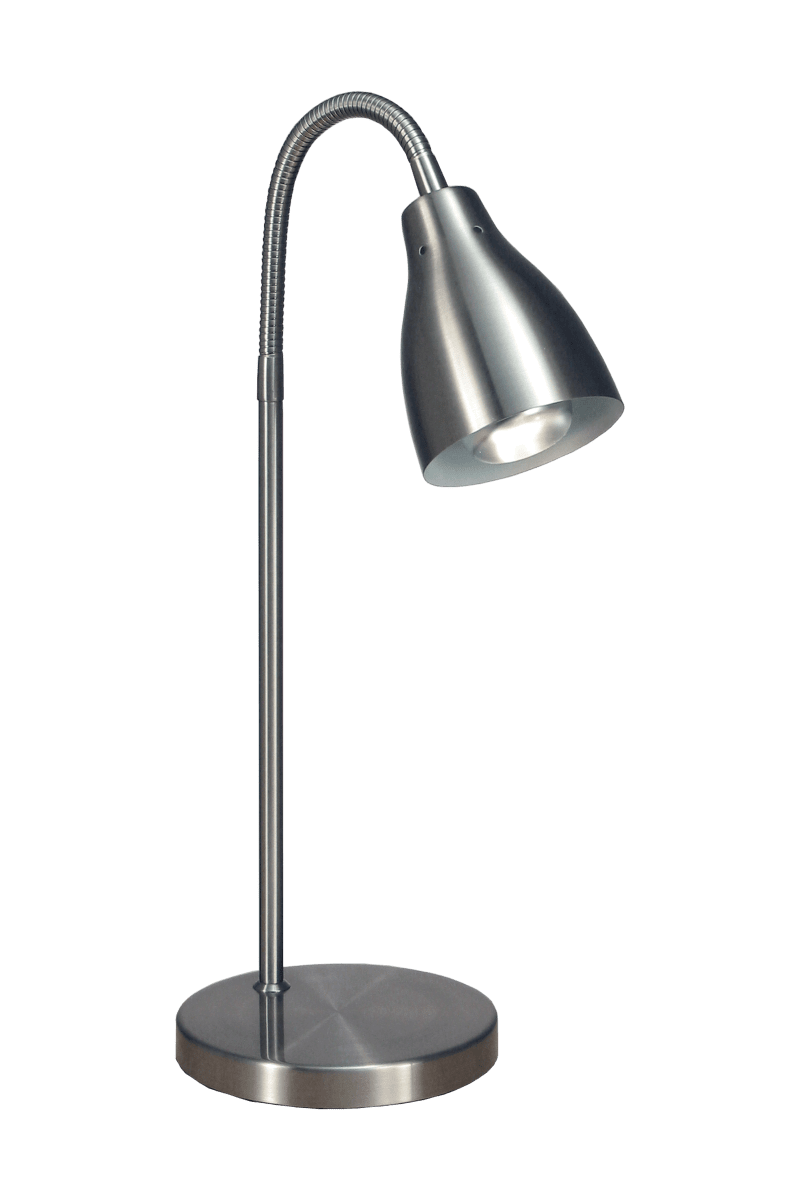 Sarek 45cm Staal bureaulamp Van Aneta Lighting - Sarek is een klassieke bureaulamp met een tijdloos design in staal.